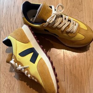 Veja Yellow and Black Sneakers